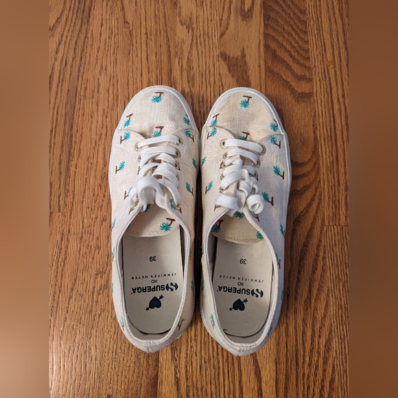 Superga xo Jennifer Meyer sneakers for women with palm trees patterns - Picture 6 of 10